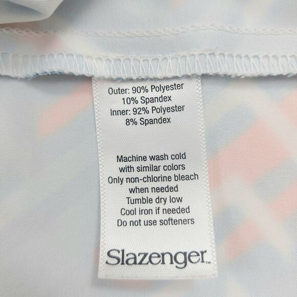 Slazenger Golf Skort Womens 8 Blue White Geometric Pattern Athletic Tennis - Picture 9 of 11